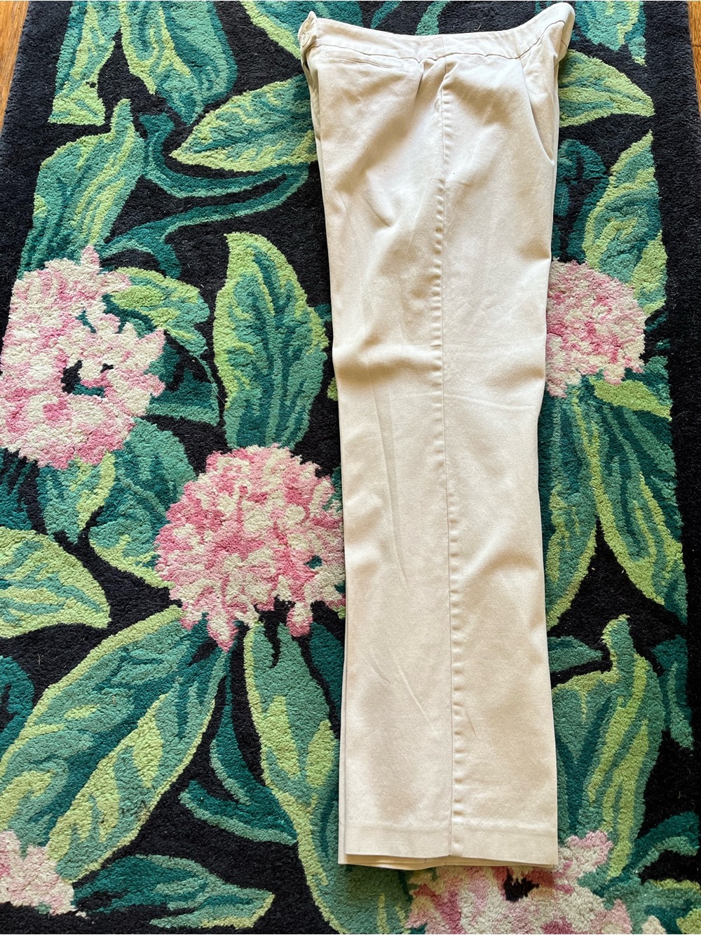 TRIBELLA. WOMENS KAKHI COTTON PANTS SIZE 8. STRAIGHT LEG. - Picture 4 of 5